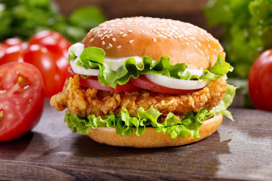 Chicken Burger 500 G.